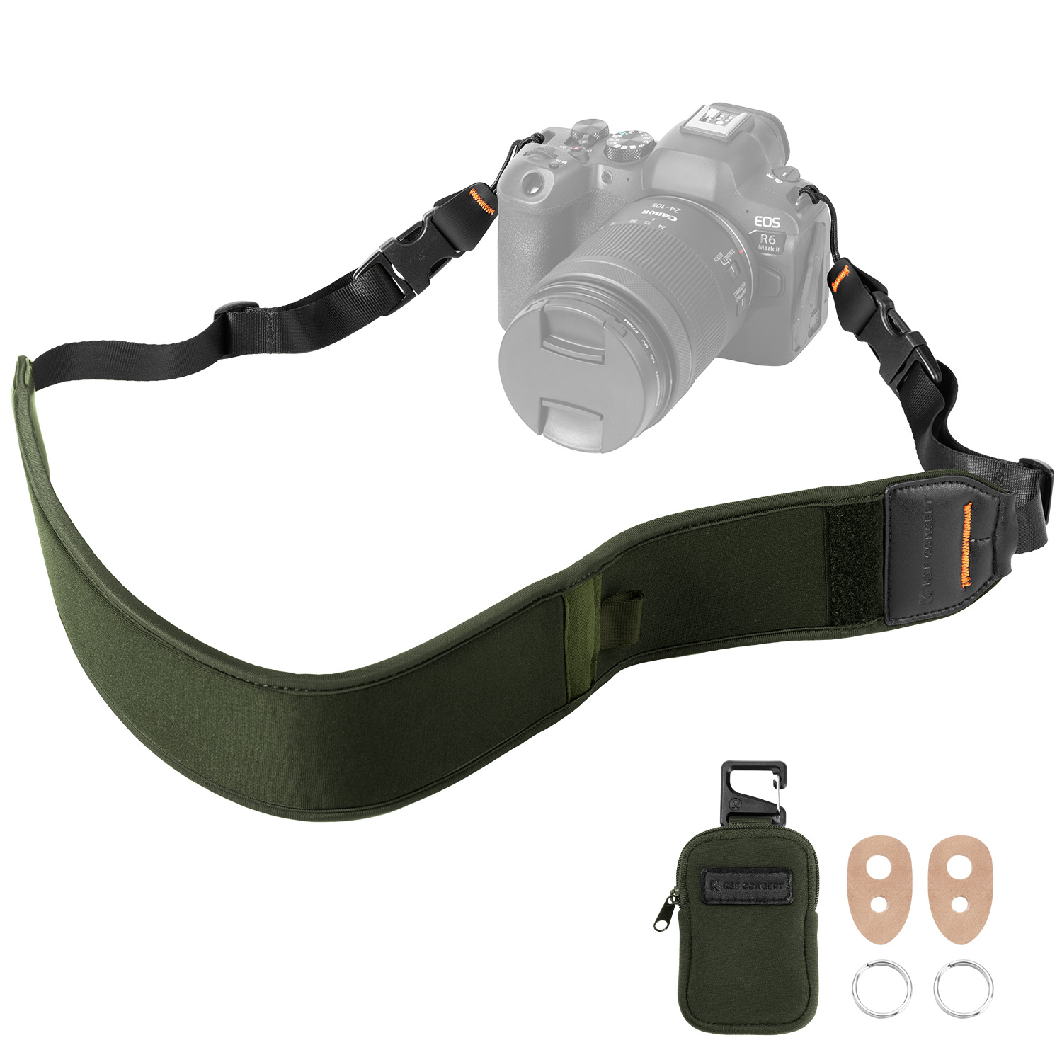 K&F 58mm Adjustable Neck Strap for Heavy Camera Setups - Image 10