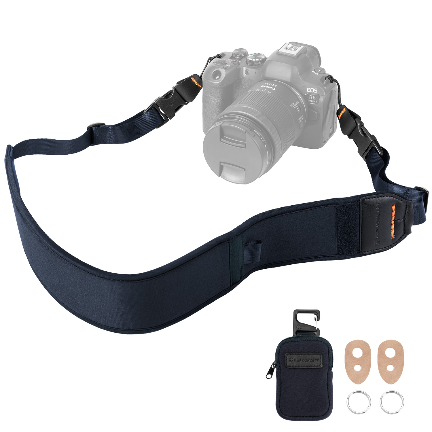 K&F 58mm Adjustable Neck Strap for Heavy Camera Setups - Image 9