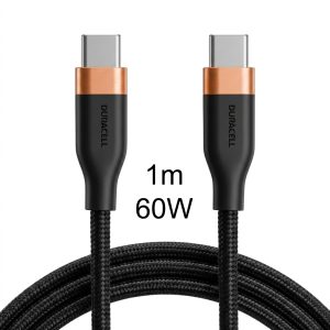Duracell 1 meter 60w Toughened Phone Charger USB Cable USB-C to USB-C Product Image | DRU5010A