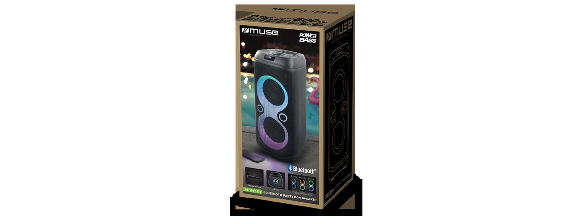 Muse Sonic 600 Party Box 600W Bluetooth Speaker with Karaoke Mic - Image 6