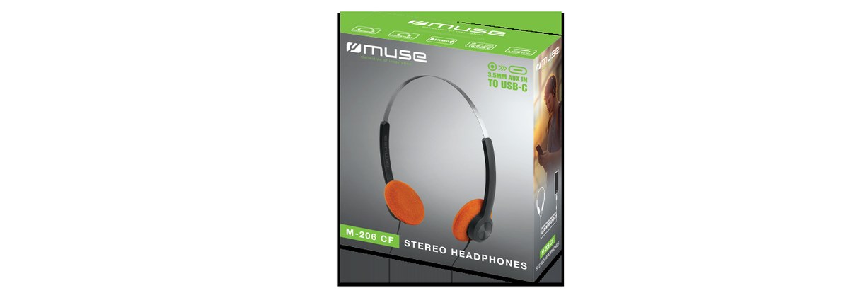 Muse Retro 80's on-Ear Headphones with 30mm Drivers & 32Ω Impedance - Image 6