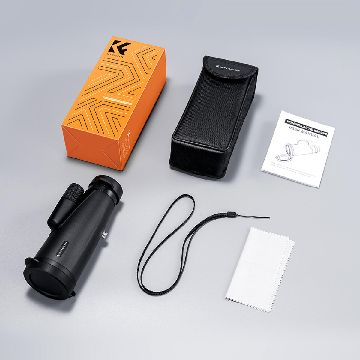 KandF Monocular 12x50 What's in the Box | KF33.068