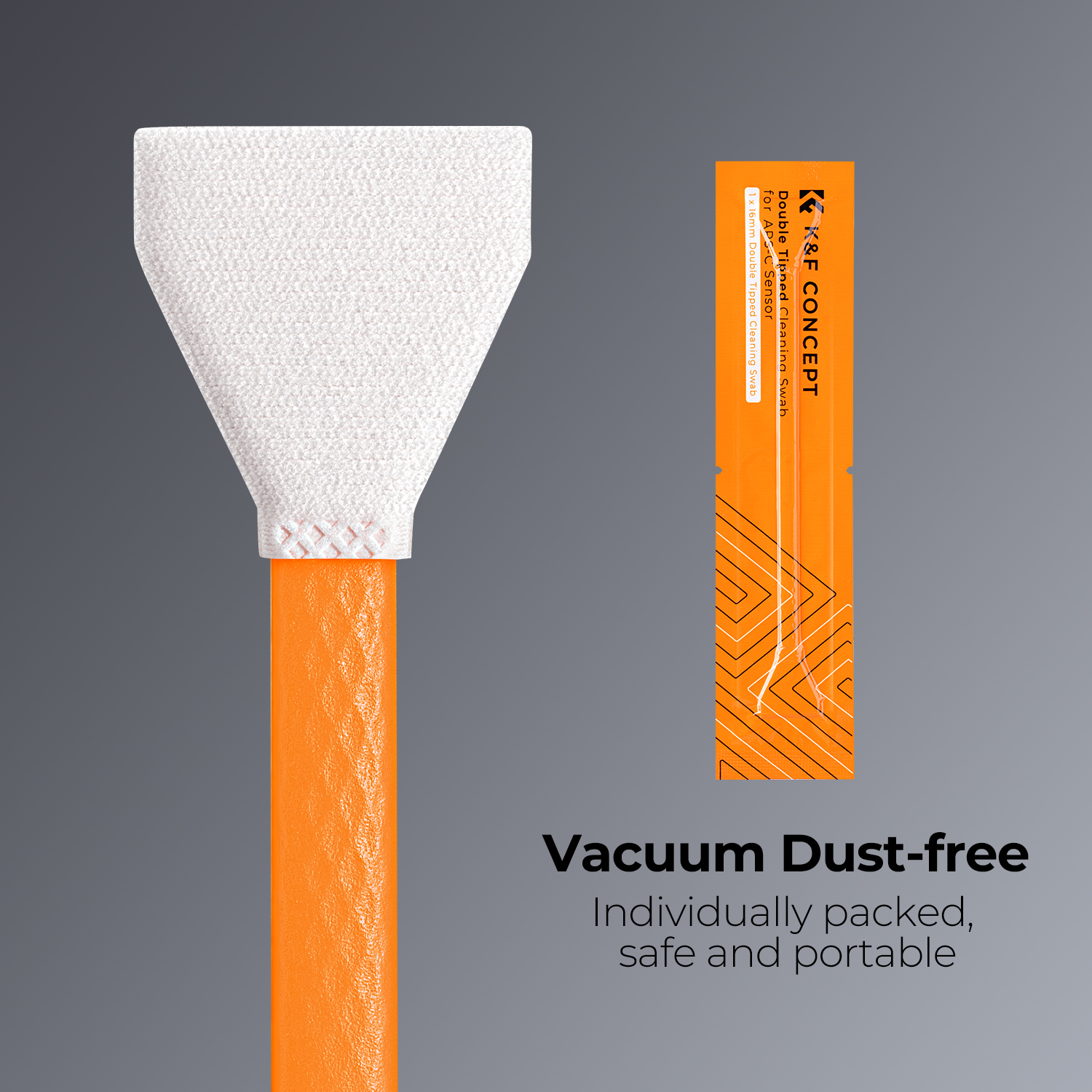 K&F 10-Pack APS-C Double-Head Sensor Cleaning Swabs Vacuum-sealed protection | SKU.1962