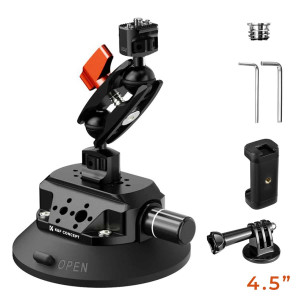 K&F 4.5″ Suction Camera Mount with Double Ball Head Magic Arm Product Image | KF31.100