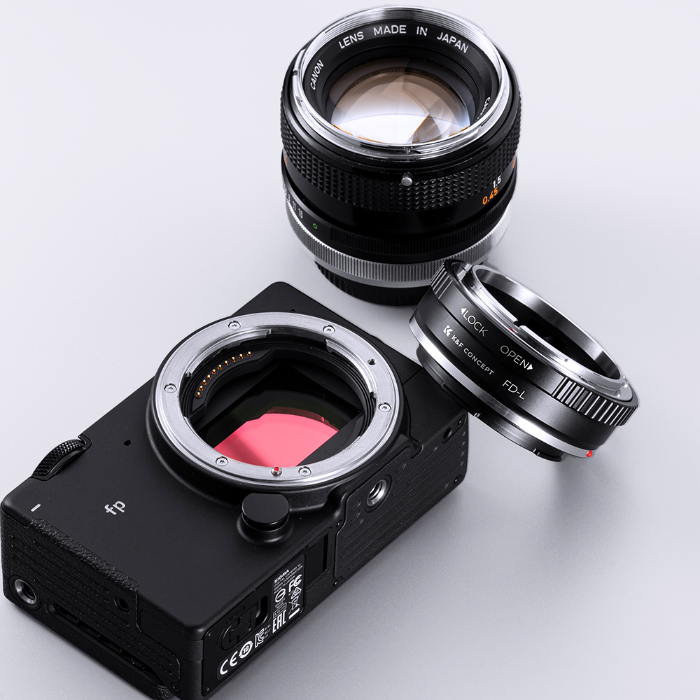 K&F Mechanical Adapter for Canon FD & FL Lenses to Leica L-Mount Cameras Image of it Disassembled | KF06.468