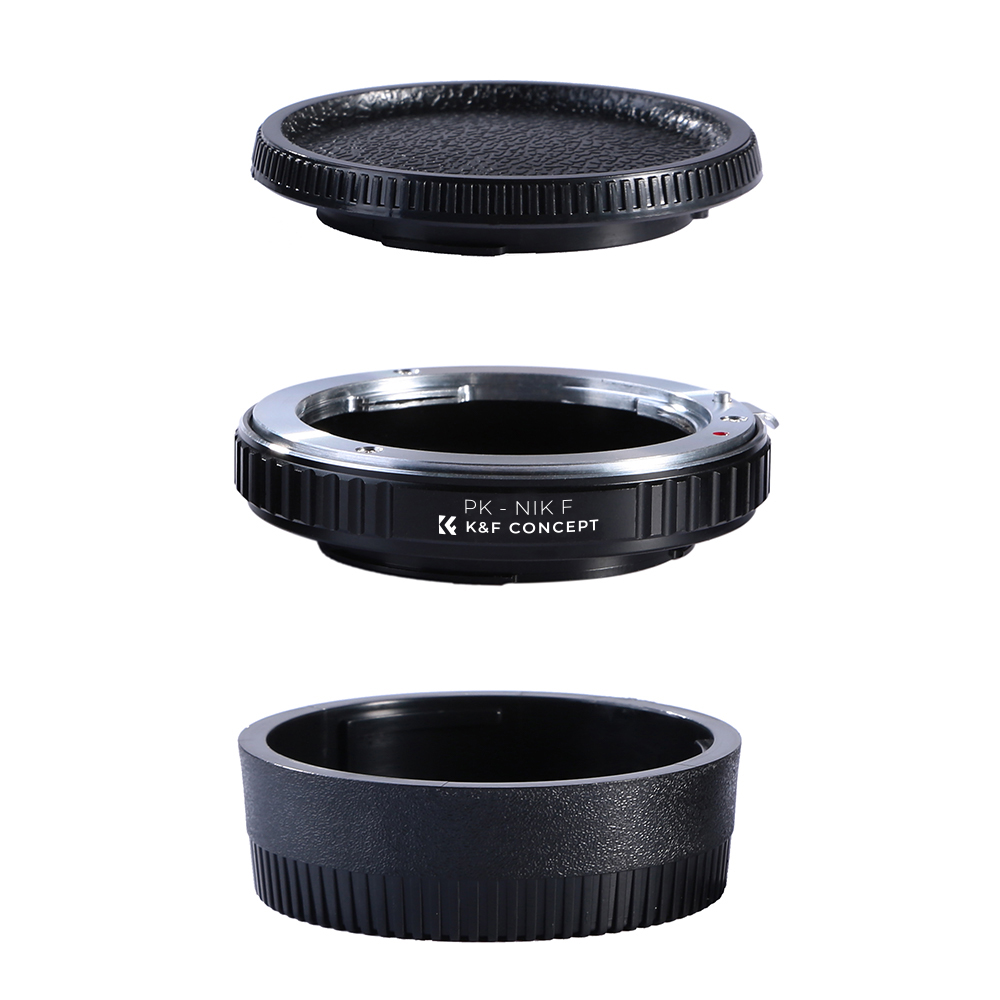 K&F Mechanical Adapter for Pentax K Lenses to Nikon F Cameras Adapter with face and mount cover detached | KF06.121