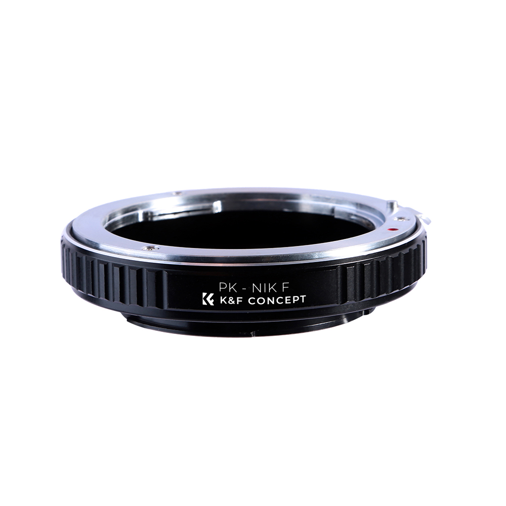 K&F Mechanical Adapter for Pentax K Lenses to Nikon F Cameras Face Up View Image | KF06.121