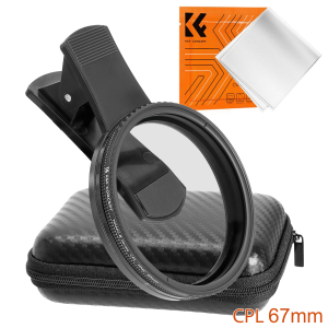 K&F Clip-On 67mm Circular Polariser Filter for Mobile Phones Product Image | KF01.2902V2