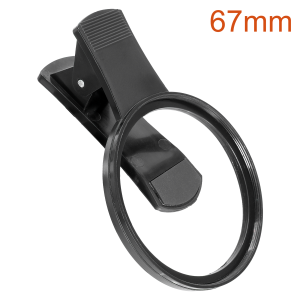 K&F Clip-On 67mm Universal Mobile Phone Mountable Filter Clamp Product Image | KF31.142