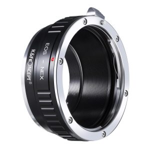K&F Lens Adapter for Canon EF Lenses to Sony NEX Cameras Lens Mount Fitting View | KF06.069