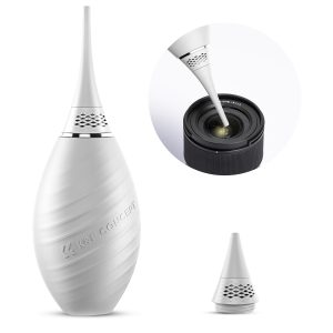 K&F Long Nozzle Air Blower Bulb (White) with One-Way Valve Product Image | KF08.048