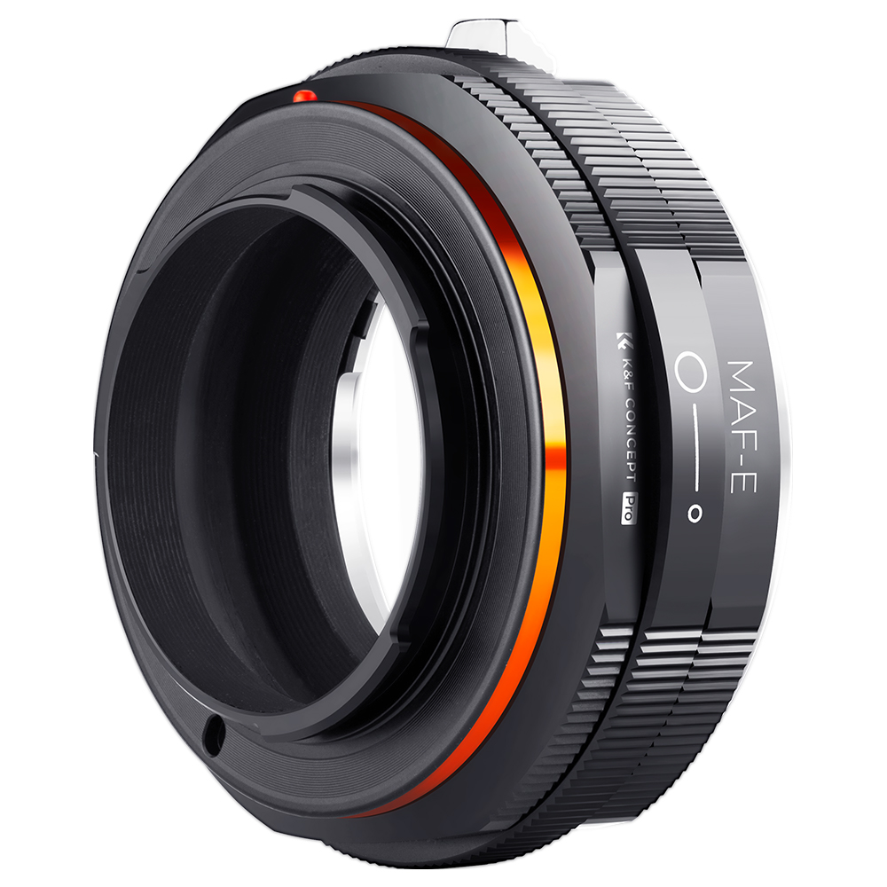 K&F Mechanical Adapter for Sony Alpha Minolta MAF Lenses to Sony NEX Camera Back View | KF06.447