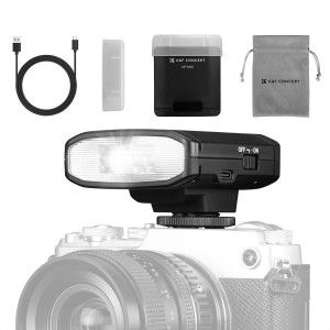 K&F Mini Camera Flash with built-in battery for Canon or Nikon Product Image | KF22.016