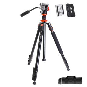 K&F Omni-Director Aluminium Video Tripod with Fluid Head Product Image | KF09.136