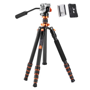 K&F Omni-Director Carbon Fibre Video Tripod with Fluid Head Product Image | KF09.158