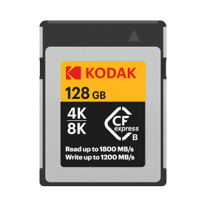 Kodak 128GB CFexpress Type B - CFX Series for 3D or 8k Video Write Speeds Product Image | EKMCFX128GK