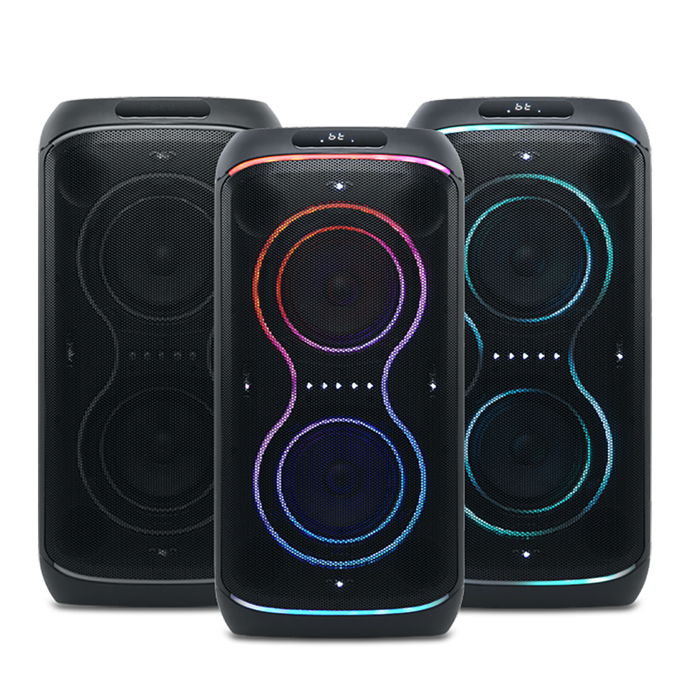 Muse Sonic 300 Party Box 300W Bluetooth Speaker with Karaoke Mic Colour Changing Lighting image | M-1930 DJ