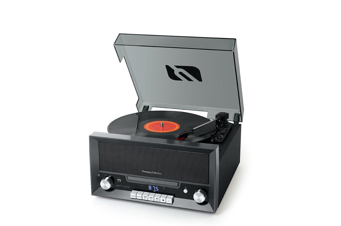 MUSE MT-110 CD Micro System with Turntable - Image 2