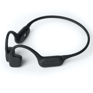 Muse Bone Conduction Headphones (Black) with 4GB Storage & IPX8 Waterproof