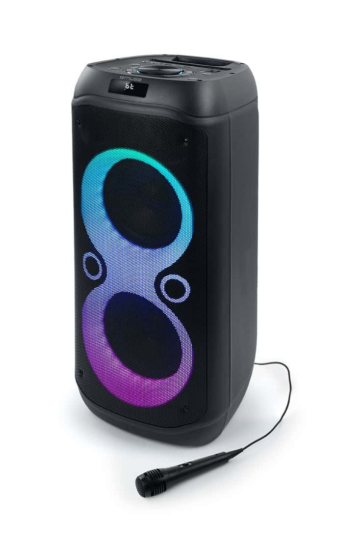 Muse Sonic 600 Party Box 600W Bluetooth Speaker with Karaoke Mic