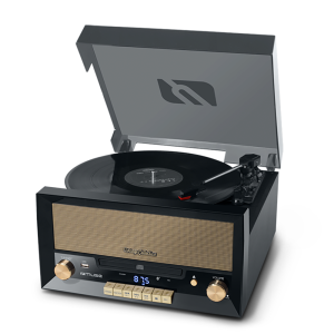 Muse All-in-One Turntable (Gold) with Bluetooth, CD, FM & USB Recording Product Image | MT-110 B