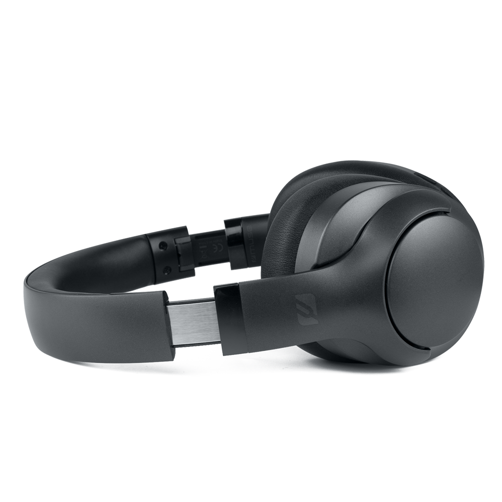 Muse Bluetooth Over-Ear Headphones with 35dB ANC for Quiet Commutes Image of it Unboxed and Assembled | M-292 ANC