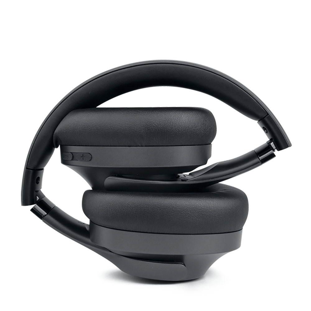 Muse Bluetooth Over-Ear Headphones with 35dB ANC for Quiet Commutes Image showing hinge points | M-292 ANC