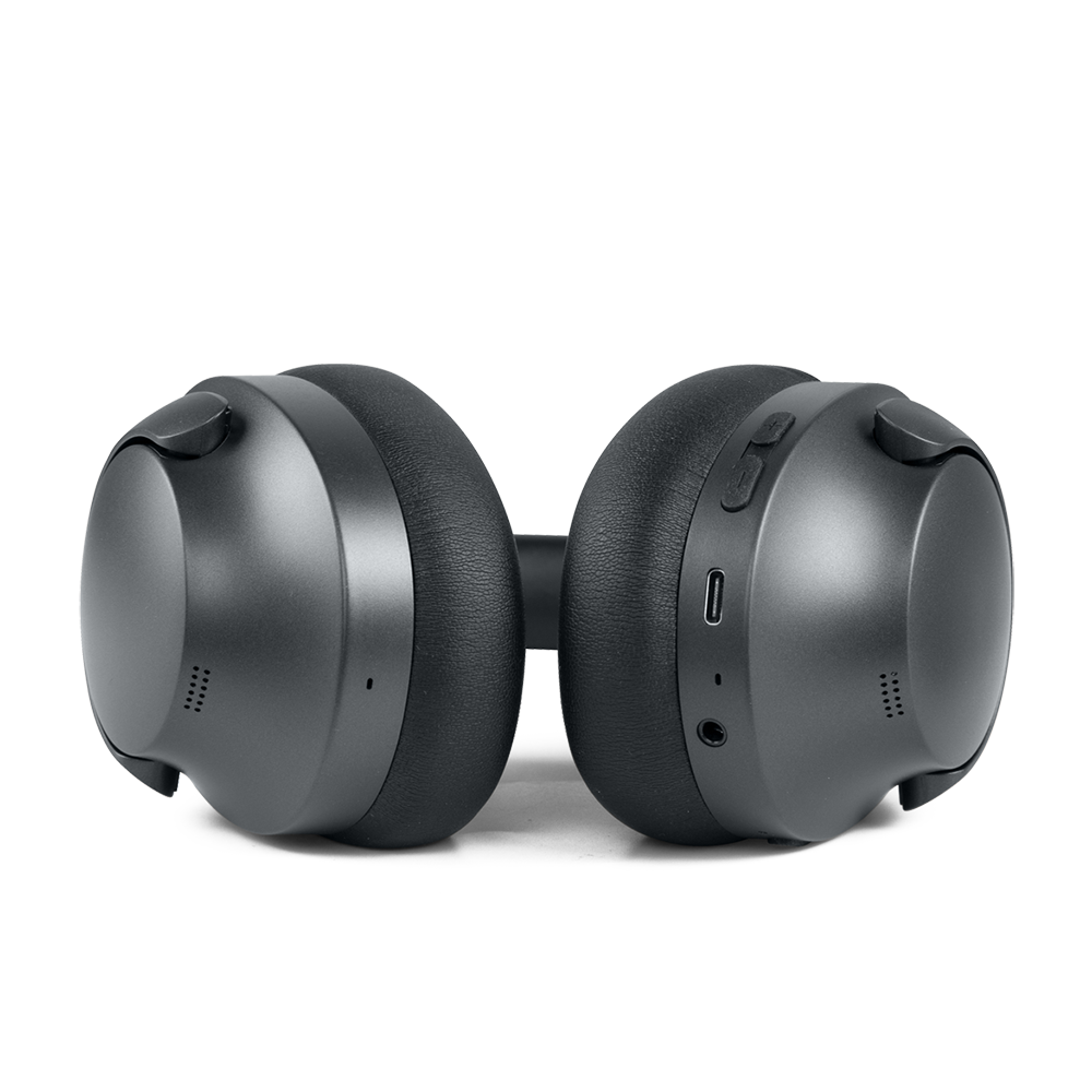 Muse Bluetooth Over-Ear Headphones with 35dB ANC for Quiet Commutes View of Controls | M-292 ANC