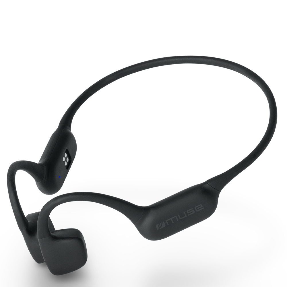 Muse Bone Conduction Headphones (Black) with 4GB Storage & IPX8 Waterproof Product Image | M-238 BC
