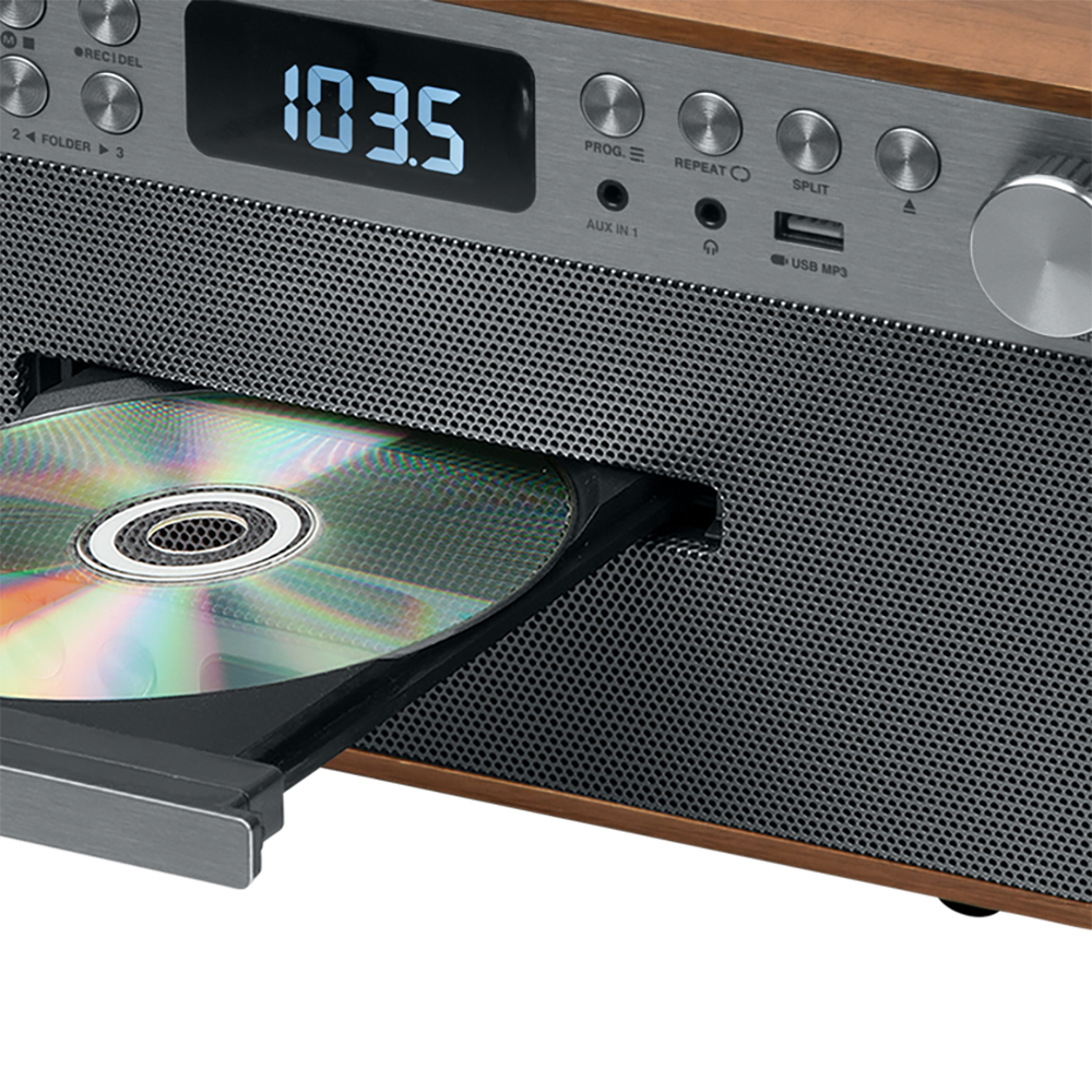 Muse Premium Turntable Micro System with CD player, Bluetooth and Radio CD Loader | MT-118 AT