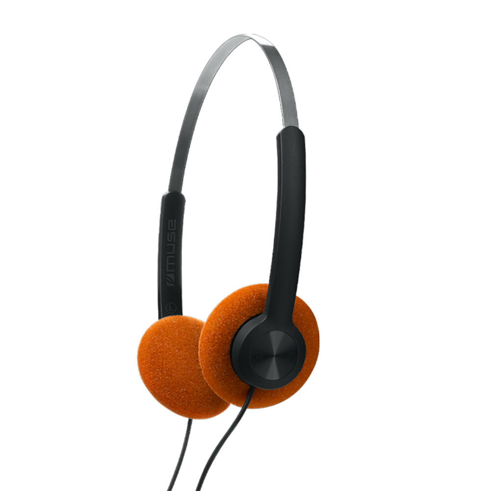 Muse Retro 80's on-Ear Headphones with 30mm Drivers & 32Ω Impedance Side View | M-206 CF