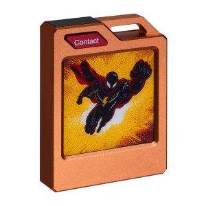 PhotoTag Tracker (Orange) Compatible with Android and Apple with Display Product Image | PT-O01