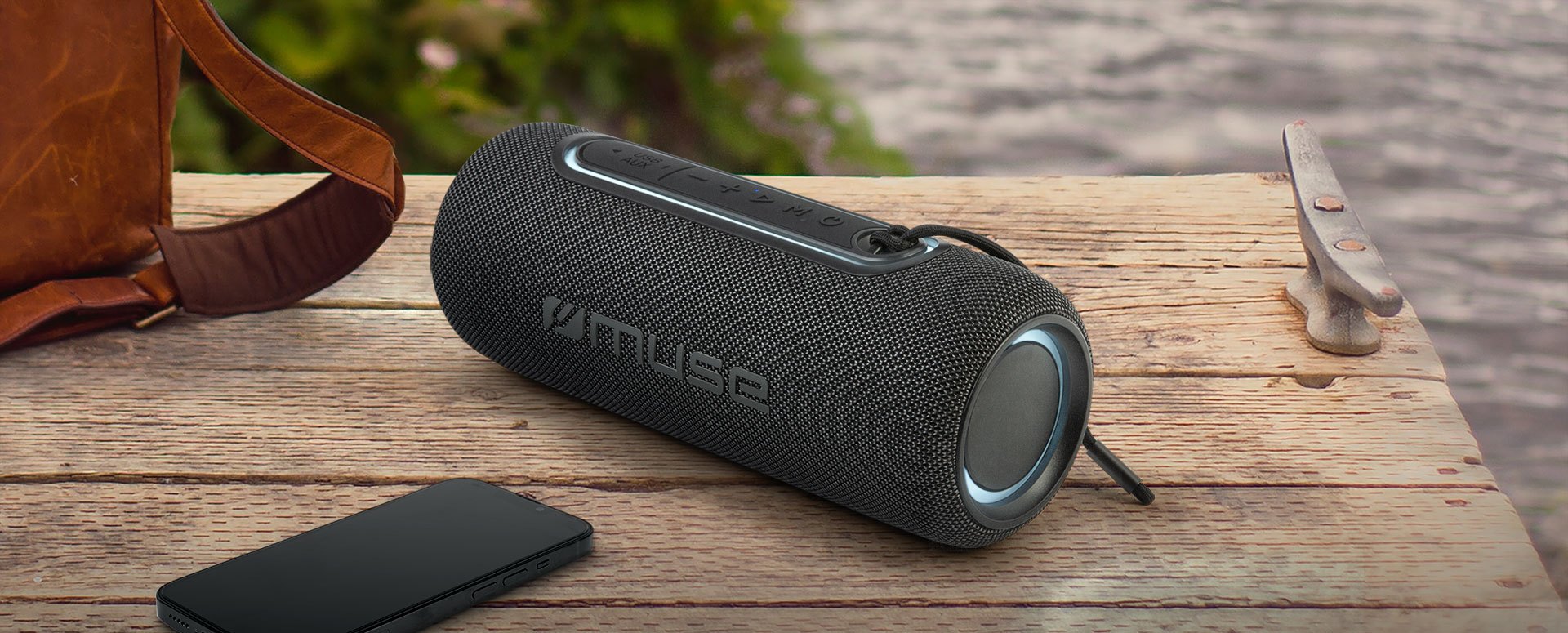 Muse Wave Core Portable Bluetooth Speaker 20W with Stereo Pairing - Image 3