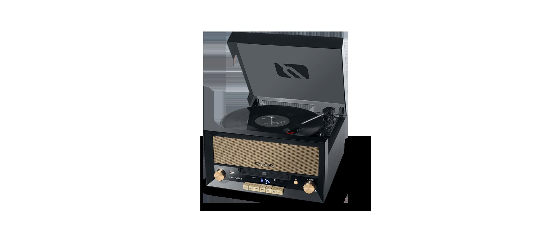 MUSE MT-110 CD Micro System with Turntable - Image 4