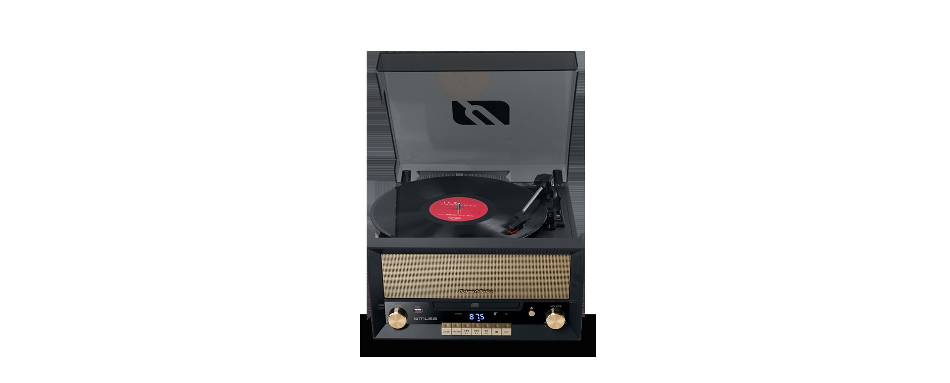 MUSE MT-110 CD Micro System with Turntable - Image 5