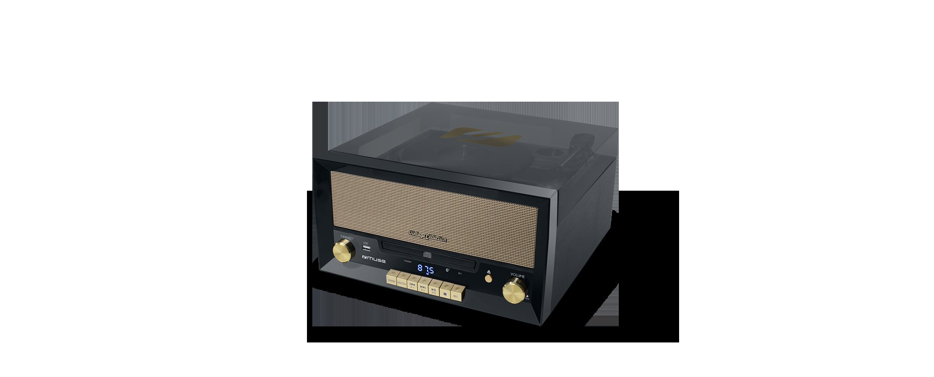 MUSE MT-110 CD Micro System with Turntable - Image 6